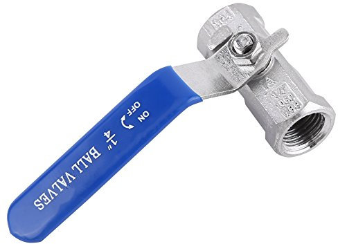 Edelstahl-Kugelhahn, Hochdruckreiniger-Kugelhahn, Wasserventil, Wasserabsperrventil, Innengewinde, BSP, 6 Größen, Standardanschluss Für Wasser, Öl, Gas(1/4)