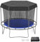 Windyun Trampolin-Schattenabdeckung, schwarz, Sonnenschutz, Zeltabdeckung für 2,4 m, 3 m, 3,6 m, rundes Trampolin, einfach zu installieren für Hinterhof-Spielplatz, nur Zelt (3 m)
