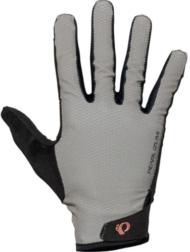 PEARL IZUMI Summit Gel-Handschuhe für Herren, leichtes Material, Ax Suede Laredo Palm für Fahrradgriff, Silikon-Greifer an den Fingern, Touchscreen-Kompatibilität, Kies, Medium