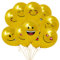 Oblique Unique® Smiley Luftballon Set 10 Stk. Ballons für Jungs und Mädchen für Kinder Geburtstag Schuleinführung Schulanfang Motto Party