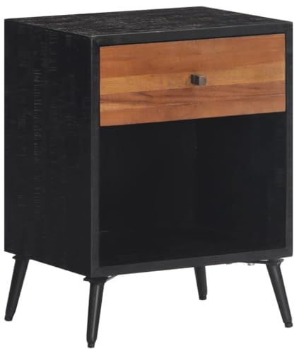 ShGaxin Nachttisch 40x30x50 cm Massivholz Teak, Nachtschrank, Nachtkästchen, Bedside Table, Nachtkommode, Nightstand, Nachttischschrank, Nachtkonsole - 358529