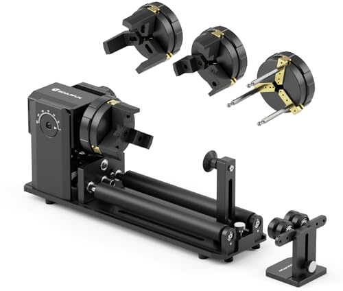 SCULPFUN RA Pro Max Rullo rotante 4 in 1, mandrino rotante per incisore laser serie S9 S10 S30 Ultra SF-A9, modulo multifunzione per incisione laser su oggetti rotondi irregolari