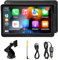 Focenat Senza Fili Carplay Android Auto Autoradio,Portatile 7 pollici HD Touchscreen Auto Stereo Ricevitore,Schermo Carplay con Bluetooth,con Link Specchio,Bluetooth,Navigation,Siri,FM/AUX