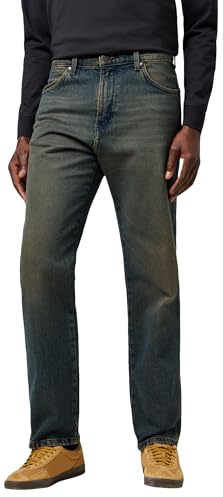 Wrangler Jeans da Uomo Frontier, Relaxed Straight Fit, Straight Leg, Nebula Black, 32W x 32L