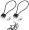 Padlocks with Keys,2 PCS Cable Lock with Key,Robust Long Shackle Padlock,Locker Padlocks,Steel Rope Padlocks,Flexible Cable Lock for Outdoor, Indoor,Wheelie Bin,Gym Locker, Wire(Black)