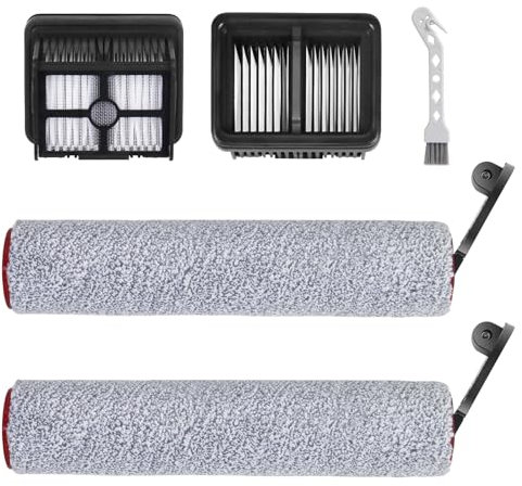 Accessori per Dreame H12 Pro / H12 Dual Aspirapolvere Wet and Dry Ricambi 5 pezzi Set di Accessori 2 Rotoli di Spazzole, 2 ricambi del filtro, 1 spazzola di pulizia Alles Bestens! Sempre Meglio