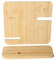 Wood Wireless Charging Pad, Portable Fast Charge Station, 15W Smart Charging Base for Smartphones, Earphones, Nightstand, Table, Offices, Bedroom Use, 5.49x5.18x0.93 Inches