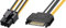Moonbuy 1 PCS 8 Inches SATA to 6-Pin PCIe GPU Power Cable Adapter