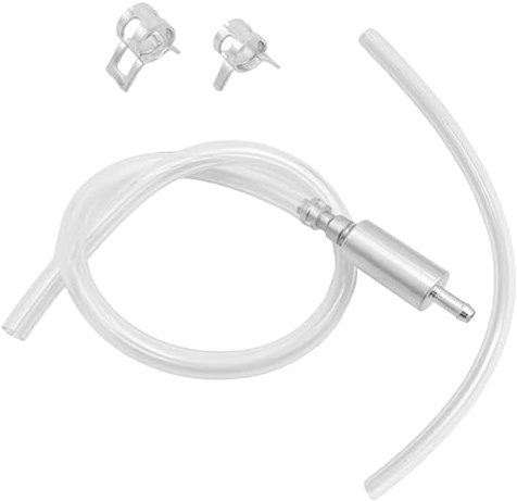 Brake Bleeding Hose Kit with One-Way Valve, Hydraulic Brake Bleeder Hose with 2 Clamps for Car Motorcycle Bicycle Clutch Bleeding, 50cm Rubber Tube