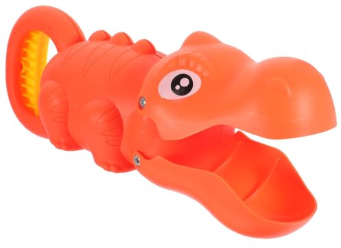 Beaupretty Sandspielzeug Dinosaurier Greifer mit Flexiblem Griff Sandballformer für Strand und Garten Rotes Motiv Fördert Feinmotorik und Hand-Augen-koordination Sicher für Kleinkinder