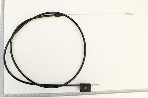 Original Scheppach Bowdenzug Antrieb Gashebel für Benzin Rasenmäher MS225-53, MS226-53, MS225-53B & LM225-53S (bis BJ 07/21) | 1365mm mit Z-Haken/Z-Haken | Ersatzteil Seilzug Benzinmäher