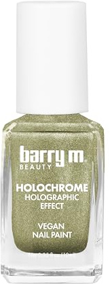 Barry M Holochrome Holographic Effect Nail Paint, in Shade Pistachio Prism | Shimmery Green Nail Polish