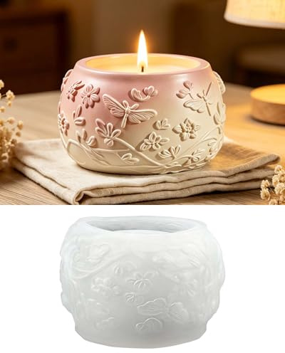 Juego de moldes de silicona para decoración de Pascua y primavera, moldes reutilizables para velas, hormigón, yeso, resina epoxi, manualidades, velas de té y macetas