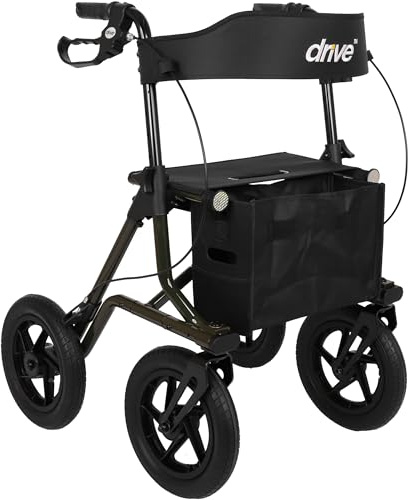 Torro Outdoor Rollator Tannengrün mit PU-Bereifung