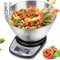 Duronic KS5000BK/SS Digital Kitchen Scales Electronic Kitchen Scale with Bowl Measuring Weighing Scales Baking Scale for Cooking Baking Postal Pet Food Measurement Baker Weight