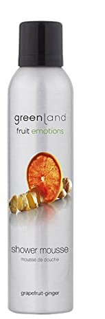 Greenland Duschmousse Grapefruit Ingwer Duft| Abwechslungsreiche Alternative zu Duschgel ohne Parabene & veganes Duschgel| Wohlduftender Duschschaum