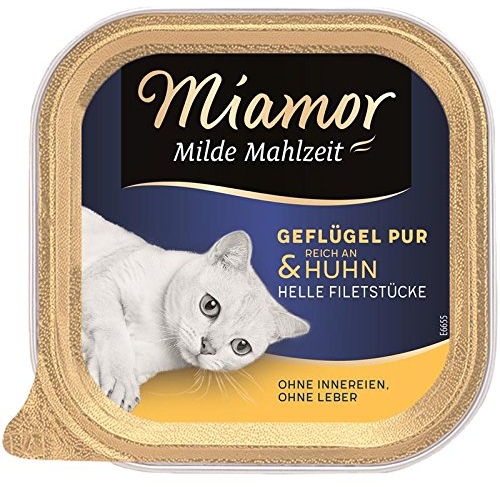 Miamor Milde Mahlzeit Geflügel & Huhn | 16x 100g Katzenfutter