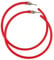 Ladies Neon Hoop Earrings Fancy Dress Accessory 80s Party 1980s (Red)