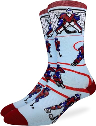 Good Luck Sock Herren Hockeysocken, Erwachsene, Hockey, Rot und Blau, Einheitsgr��e