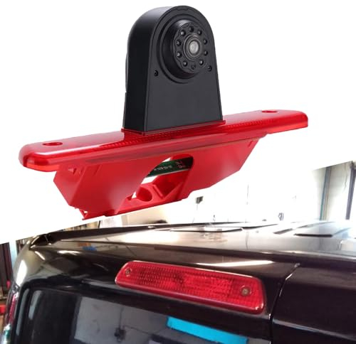 Navinio Auto Dritte Dach Top Mount Bremsleuchte Kamera Bremslicht Einparkkamera Rückfahrkamera IR Licht für Citroen Jumpy Peugeot Expert Toyota Proace Van 3 Transporter