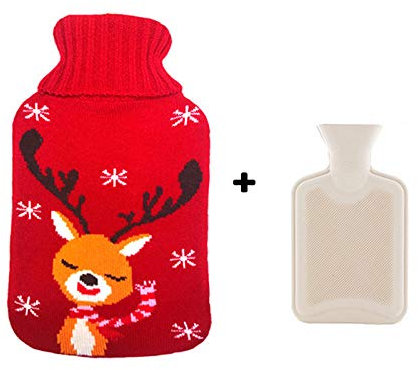 bouillotte 500ml Bouteille d'eau chaude injection anti-déflagrant en peluche taille adulte bande dessinée en caoutchouc sac d'eau chaude cadeau 500ML