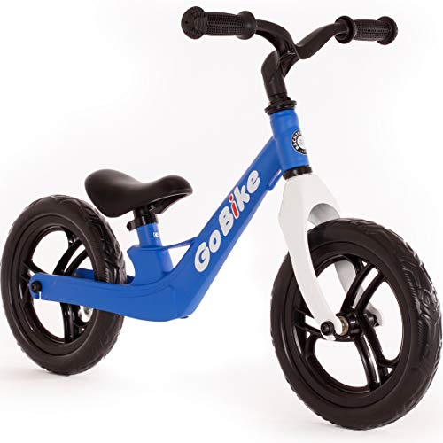 GoBike 12 Lauflernrad matt-blau/weis