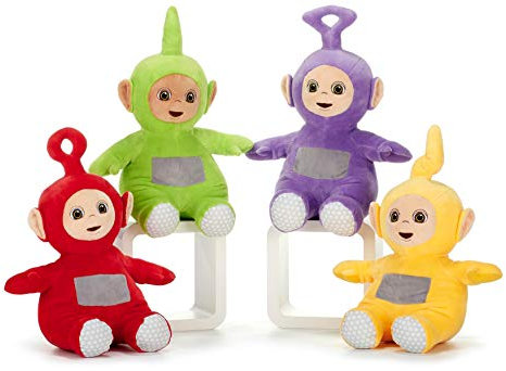 Tele-Tubbies Teletubbies Set 4 Big Plüsch 30cm Po Dipsy Laa-Laa Tinky Winky Original