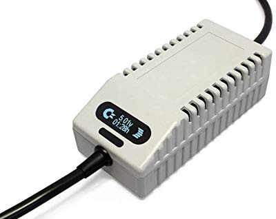 C64 PSU OLED Digital Gray EU - Fuente de alimentación de repuesto para Commodore 64, enchufe europeo