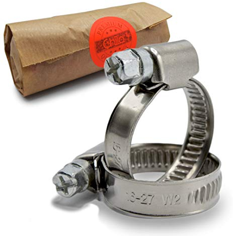 CHILO ® Schlauchschellen super stark - [5-10 Stück 8-12, 16-27, 25-40, 110-130mm] - Rohrschellen Schellen universell Schlauchklemmen für Gartenschlauch, Waschmaschine, Aquarium (10, 40-60mm)