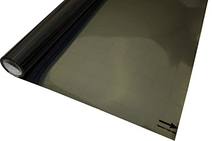 GARDINIA Fensterfolie, Wärmedämmung, Energie sparen, Spiegelfolie, Statisch und verspiegelt, Blickschutz mit UV-Schutz, Haftet statisch ohne Kleber, 90 x 150 cm, 100% PVC, Schwarz