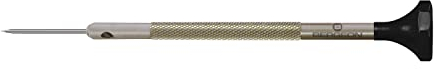 Bergeon Cacciavite Inox 30081-AT-100 con lama in acciaio inox, 1,0 mm, con 2 lame di ricambio