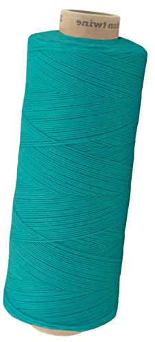 fuwi Baumwollkordel 1 mm - Baumwollschnur & Bäckergarn, 650 m Großspule - für Makramee, Geschenkband und Dekoration, 100% neue Baumwolle, matt und farbecht (0047 Petrol)