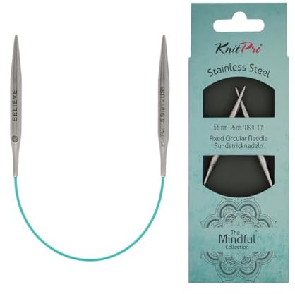 KnitPro Die Mindful Kollektion Feste Rundnadeln 10 (25cm) | 5,5mm