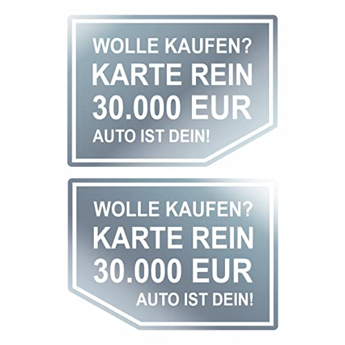 BIKE-label Wolle kaufen? 30.000 EUR Nix Karte Keine Werbung Auto Aufkleber für innen X900287VA