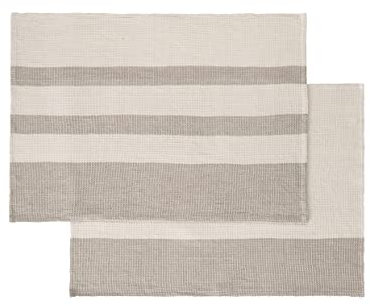 Blomus Geschirrtücher 2er Set -GANO- Handtücher aus 100% Baumwolle 50x70cm (Moonbeam/Mourning Dove)
