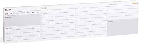 Notsu 2023 Daily Planner Notepad Lite | Minimalist Undated Daily To Do List & Hourly Agenda Desk Productivity Planning Pad, 12 x 3 inches