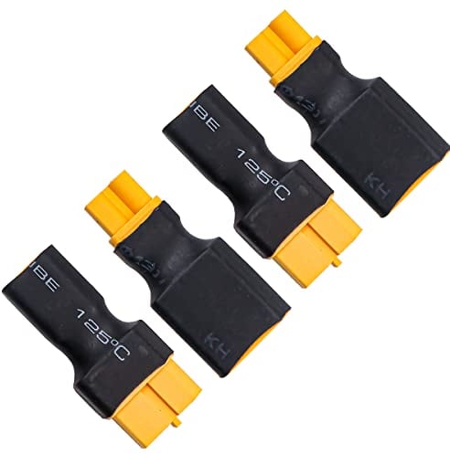 WANGCL 2Pair XT30 Connector XT60 to XT30 Plug for RC FPV Drone Car Lipo NiMH Battery Charger ESC