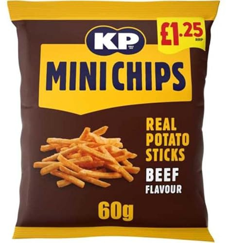 KP Beef Mini Chips 60g - Box of 20 (Price Marked)