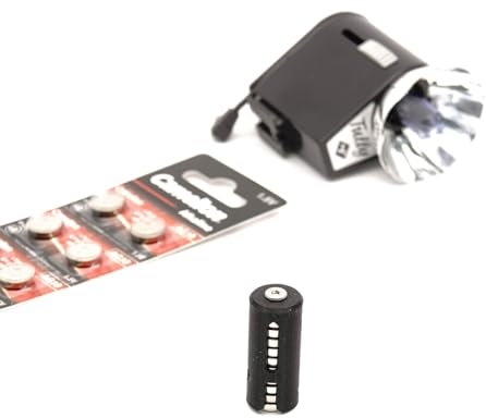 Ausgeknipst Batterieadapter als Ersatz für V74PX, 10LR54, BLR154 Batterien, 15V, inkl. 10x AG10 Knopfzellen