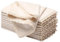Limecasa, Leinenservietten, Leinenservietten, Spitzen-Leinenservietten, Stoffservietten, Dinner-Servietten, Stoffservietten, 12er-Set, 12er-Set, Serviettentuch, waschbar, natürliche