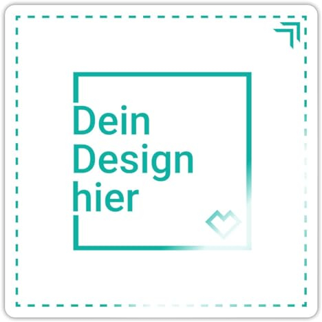 Spreadshirt® Aufkleber Selbst Gestalten | Sticker Personalisiert | Foto Sticker | Wunschtext Aufkleber, Cut-Out, max. 10 x 10 cm, Weiß glänzend