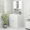 Tidyard Washing Machine Cabinet Drum Washing Machine Storage Cabinet Bathroom Laundry Storage Organiser Cupboard High Gloss White 70.5x25.5x90 cm