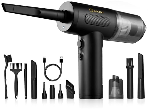 ASCEND Mini aspiratore portatile, 3 velocità, senza fili, con LED, per PC, computer, divano, animali domestici, automobili, VC106
