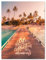 wandmotiv24 Leinwandbild Strand, Spruch, Palmen, Hochformat M0812