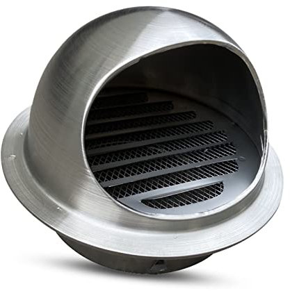 NINHFTDROU Air Vent Cover,Stainless Steel Air Vent, Soffit Vent Dryer, Vent Replacement Hood, External Extractor Exhaust Fan Vent, Dryer Vent Cover(200mm/8in)
