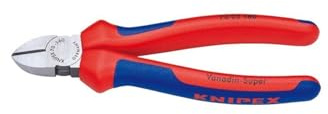 Knipex 70 02 160 Seitenschneider, Mehrkomponentengriff, schwarz atramentiert – 160 mm