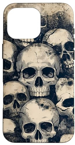 Skull Horror Pattern Case for iPhone 16 Pro Max