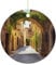 Personalisierter Weihnachtsbaumschmuck, italienische Straße, bedruckt, rund, Keramik, Souvenir, kann als Weihnachtsbaum- und Hochzeitsdekoration verwendet werden, kann auch als Haustierdekoration