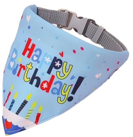 drburpily Partyhut für Haustiere, leicht zu waschen und zu falten, für Feiern, Katzen und Hundegeburtstage, Haustierzubehör, Geburtstagsparty, Haustiergeburtstag, Blau, Typ 3, 16 Zoll