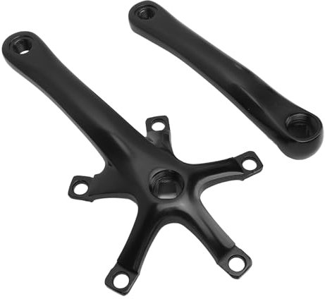 HWGING Fahrrad-Kurbelgarnitur, starke Struktur, 165 mm, Kurbelgarnitur, Aluminiumlegierung, Kurbelarm-Set für Reisen, Outdoor-Aktivitäten